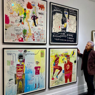 James Nicholls and Jean-Michel Basquiat works